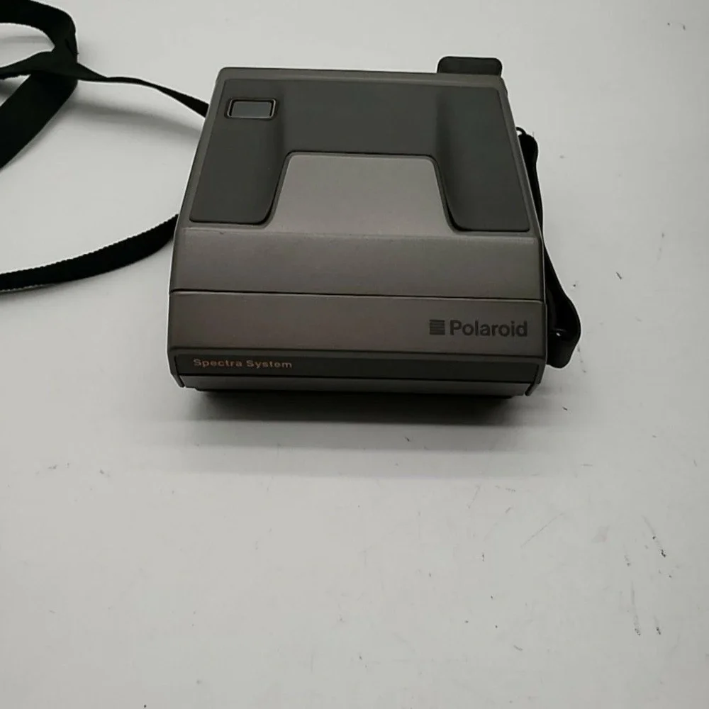 Vintage Polaroid Spectra System Instant Camera Gray Bag Remote Filters‎ Kit